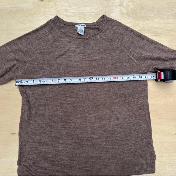 Brown Grey Soft Casual Sweater Size Medium Sweet Romeo Fall Winter Autumn Light - Picture 3 of 7